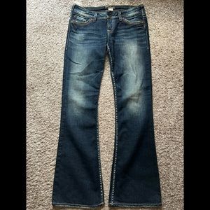 Silver Flare Jeans